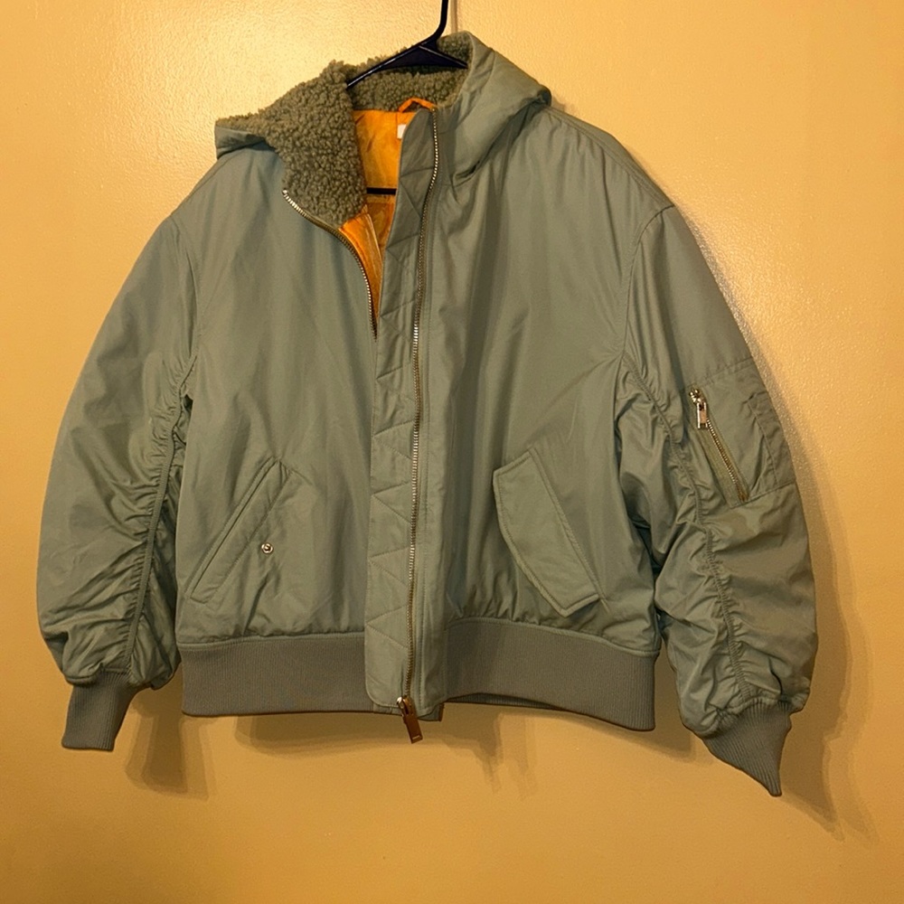 Topshop Reversible Bomber Jacket